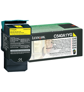 C540A1YG Cartucho tóner LEXMARK - 1000 páginas, Amarillo