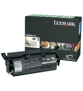T650H11L Cartucho tóner LEXMARK - 25000 páginas, Negro, Negro