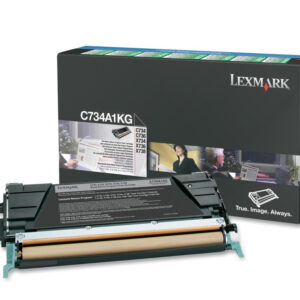 C734A1KG Cartucho tóner LEXMARK - 8000 páginas, Negro, Laser, Negro