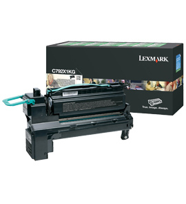 C792X1KG Cartucho tóner LEXMARK - 20000 páginas, Negro, Laser, Negro
