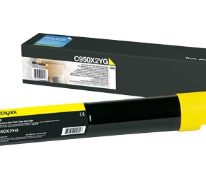 C950X2YG Cartucho tóner LEXMARK - 24000 páginas, Amarillo, Laser, Negro
