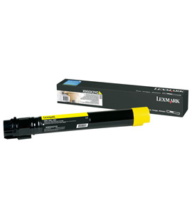 X950X2YG Cartucho tóner LEXMARK - 24000 páginas, Amarillo, Laser, Negro