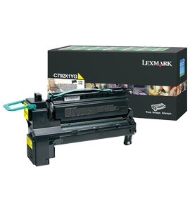 C792X1YG Cartucho tóner LEXMARK - 20000 páginas, Amarillo, Laser