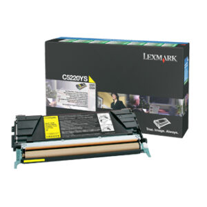 C5220YS Cartucho tóner LEXMARK - 3000 páginas, Amarillo, Laser