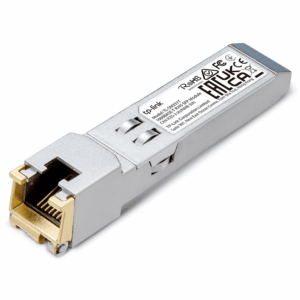 TP-LINK - SM331T / Transceptor mini-GBIC SFP 1000BASE-T RJ45 /  Para cable UTP Cat 5e o superior con alcance de hasta 100 m / Rango de temperatura de funcionamiento desde 0° hasta 70° C
