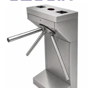 WEJOIN WJAT215 - Torniquete Bidireccional 6 Millones de Ciclos para Alto Flujo en Acero Inoxidable con Indicador LED Pase Exterior Protegido pase 25 - 35 Personas por Minuto Compatible con Cualquier Control de Acceso