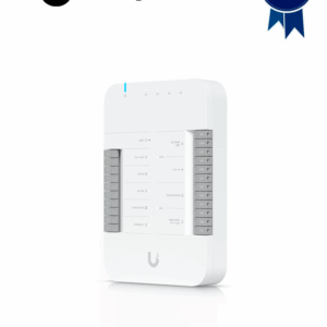 UBIQUITI UA-HUB-Door - Panel de Control de Acceso , 2 Terminales Auxiliares para Sirenas o Apertura de Puertas , 4 Entradas Adicionales para Botones & Sensores , Conexión PoE++ , Conexión de hasta 2 lectoras UniFi y 1 Camara UniFi Protect
