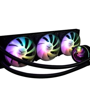 Naceb Gaming Enfriamiento liquido Naceb Technology NA-0631 - Negro, Sistema de refrigeración líquida todo en uno, 33 dBa, 1800 RPM