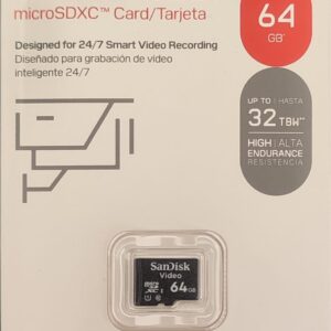 SDSDQAS4-64G-BP SANDISK - Memoria SC QD111 MICRO SDHC 64GB / Clase 10/ U1 Lectura 100 MB/S / ESC 20 MB/S / Especializada para Videovigilancia
