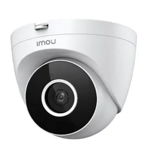 IMOU Turret SE (IPC-T22EN) - Cámara IP Turret Wi-Fi de 2 MP con Lente de 2.8 mm, Ángulo de Visión Horizontal de 92°, Visión Nocturna IR de 30 m, Detección Humana, Micrófono, H.265 y MicroSD de hasta 256 GB