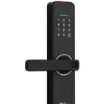 ZKTECO ML100 - Cerradura Inteligente Wi-Fi con Huella Digital, Contraseña, Tarjeta MIFARE y App ZSmart, Capacidad para 300 Usuarios, Código Aleatorio, Desbloqueo Remoto, Mortise Europeo 5050 y Puerto Micro-USB de Emergencia