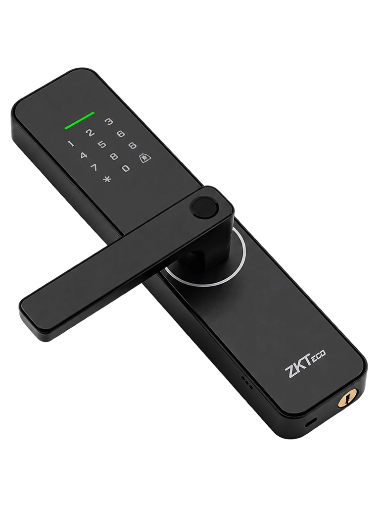ZKTECO ML100 - Cerradura Inteligente Wi-Fi con Huella Digital, Contraseña, Tarjeta MIFARE y App ZSmart, Capacidad para 300 Usuarios, Código Aleatorio, Desbloqueo Remoto, Mortise Europeo 5050 y Puerto Micro-USB de Emergencia - Image 4