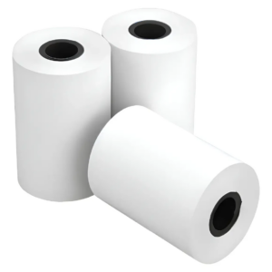 ROLLO PAPEL TERMICO 57X60 MM /PARA IMPRESORAS DE 58MM / / REACCION NEGRO
