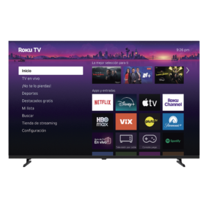 SMARTTV QLED 58 PULGADAS / 4K UHD / ROKU TV / CONTRASTE 5000:1 / 1.07 MIL MILLONES DE COLORES / DOLBY AUDIO / WIFI INTEGRADO / VESA 200X200 MM