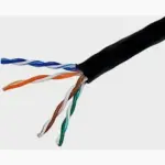 Cable UTP cat5e 100% Cobre forro negro por metro