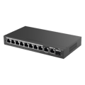 Switch Administrable con 8 puertos Gigabit PoE, 2 Uplinks Gigabit (1 SFP), gestión gratuita desde la nube