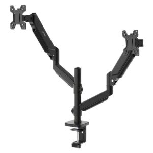 Soporte Doble Monitor ENFORCE MOTION SM728 ACTECK Soporte Articulado para Doble Monitor con Ajuste de Altura y C-Clamp