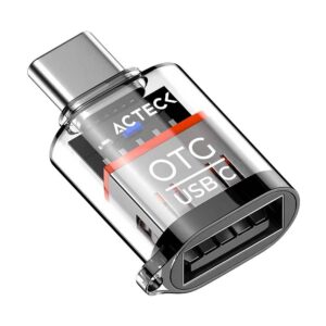 ACTECK Adaptador OTG USB-C 3 Pack tipo Dongle Gatex Nano AN403C / Compatible con Windows - mac OS, linux, Android / Conector principal USB-C / 2x USB-C Macho + 2x