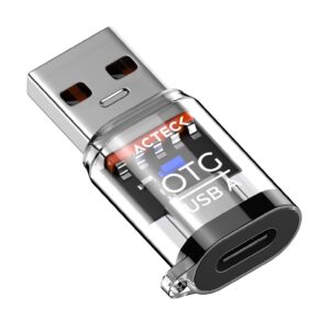 ACTECK Adaptador OTG USB-A 3 pack tipo Dongle Gatex Nano AN403A / Compatible con Windows - mac OS, linux, Android / Conector principal USB-A / 2x USB-A Macho + 2x
