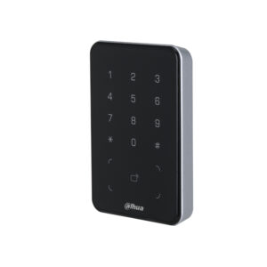 Dahua Technology DAHUA DHI-ASR2101A - Lectora de Tarjetas MiFare con Teclado Touch/ para Password/ Conexión RS-485 y Wiegand/ Leds Rojo y Verde/ Fondo de Luz Azul