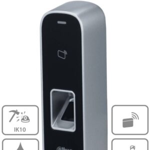 Dahua Technology DHI-ASI1202M-D DAHUA ASI1202M-D- Control de Acceso Antivandálico para Exterior/ 3 - 000 Huellas/ 30, 000 Tarjetas ID/ 150, 000 Registros/ Metálico/ TCP/IP/ Protec IK10