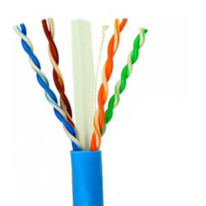 SAXXON OUTP6COP100B - Bobina de Cable UTP Cat6 100 Cobre/ 100 Metros/ Color Azul/ Uso Interior/ Soporta Pruebas de Rendimiento/ Cert ISO9001