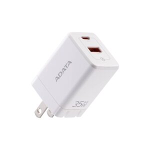 Cargador de pared ADATA - 35W, Admite los estándares de carga rápida PD3.0 y QC 3.0 . Color BLANCO, CHARGERU-0352-QCPDWH