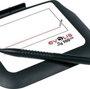 Digitalizador de Firma EVOLIS SIG100 LITE (ST-LTE105-2-UEVL) PAD de firmas con revestimiento de superficie de policarbonato resistente (sin pantalla)