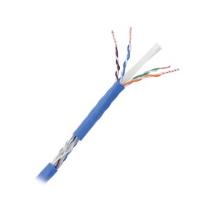 LinkedPRO PRO-CAT-6-PLUS/100M Cable Cat6+ CALIBRE 23 ALTO RENDIMIENTO - ETL, UL, color azul, 100 metros, super flexible, para aplicaciones de CCTV, video HD, y redes de datos.