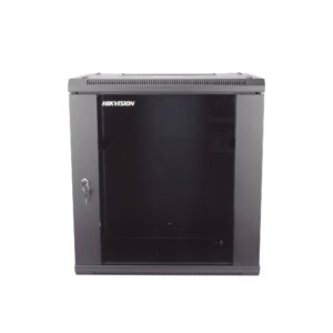 HIKVISION DS-XS6412-S/B Gabinete para Montaje en Pared - Piso / Puerta de Cristal Templado / Cuerpo Fijo / 12 Unidades de Rack