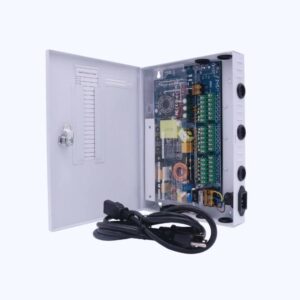 HIKVISION XP18DC20HD Fuente PREMIUM / 11-15 V / 18 canales / 20 A / Alta tecnología en seguridad / Doble ventilador / Hasta 1.8 Amperes por Salida / Filtro de ruido por canal