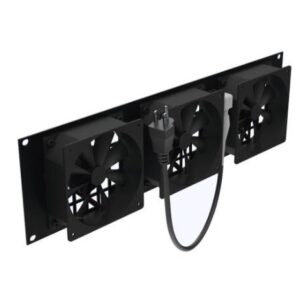 LinkedPRO LP-VENT-03X3U Kit de 3 Ventilador 110 Vca (12 x 12 cm) con Clavija 5-15P. Para instalación en Postes Rack