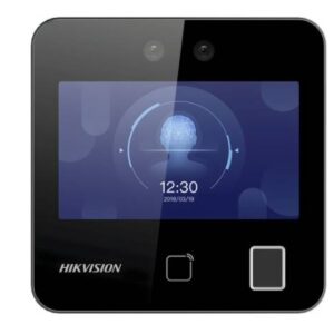 HIKVISION DS-K1T343EFWX-B/S Terminal Min Moe WiFi / Touch de Reconocimiento Facial y Huella con Batería de Respaldo Incluida / ASISTENCIA y Control de ACCESO / Lee códigos QR