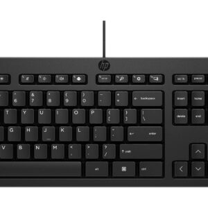Teclado HP 125 (AY2Y7AA#ABM). Conectividad Plug and Play - Color Negro.