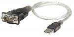 MANHATTAN 205146 Convertidor USB a Puerto Serial DB9 Macho. Longitud del cable: 45 cm