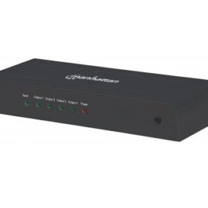 MANHATTAN 207515 Video Splitter HDMI 4K de 4 puertos; Multiplica una señal de audio/video digital de alta definición hasta para cuatro pantallas HDMI 4K