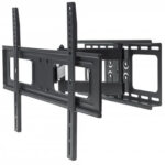 MANHATTAN 461283 Soporte para TV de pared movimiento articulado - pantallas curvas o planas de 37 a 70 pulgadas, de máximo 50 kg, Se despliega hasta 47.5 cm
