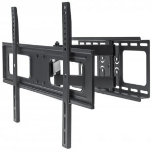 MANHATTAN 461283 Soporte para TV de pared movimiento articulado - pantallas curvas o planas de 37 a 70 pulgadas, de máximo 50 kg, Se despliega hasta 47.5 cm