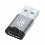 MANHATTAN 356305 Adaptador de USB-A a USB-C V3.2 - Conecta fácilmente un dispositivo USB-C a un puerto USB-A.