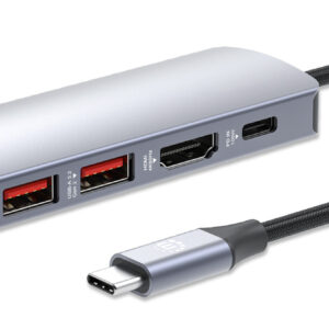 MANHATTAN 153966 Docking USB-C con lector de tarjetas - 7 en 1
