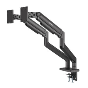 Soporte de aluminio con sistema de pistón para 2 monitores de 17 a 45 - hasta 20Kg, MANHATTAN 462587