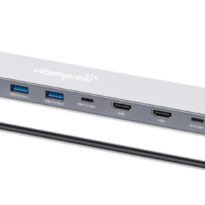 Docking Station USB-C 10 en 1 con MST (190398) MANHATTAN