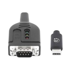 MANHATTAN 154499 convertidor usb-c a serial db9 - 1m