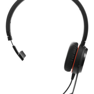 Jabra 5393-829-369 Audífonos tipo diadema mono con conexión USB-C/USB-A - micrófono con cancelación de ruido, configuración Plug and Play y certificación UC
