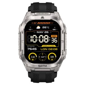 Smartwatch KOSPET KOSPET TANK M4 tmko-007 - Plata, 10 días, Resistente al agua