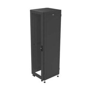 LinkedPRO LP-6060-42U-R2 Gabinete para Telecomunicaciones Rack Estándar de 19 - 42UR, 600 mm Ancho x 600 mm Profundidad. Fabricado en Acero, Se envía el Gabinete Armado.