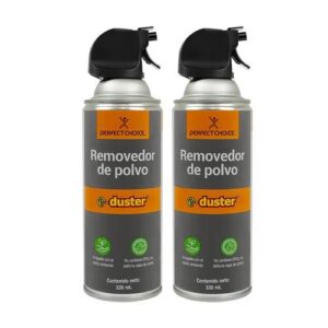 PERFECT CHOICE Kit de 2 pack de aire comprimido de 330ml PC-034100 Eliminador de polvo y contaminantes para áreas difíciles de limpiar