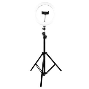 PC-120407 Aro de luz led 10 Pulgadas con base expandible y tripié para Streaming Lumeria | PERFECT CHOICE