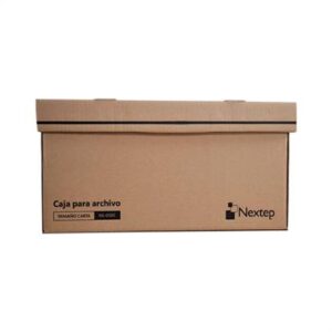 Caja para Archivo de Cartón Nextep NE-058C Tamaño carta con 12 piezas dimensiones de caja armada