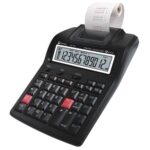 Calculadora Sumadora Nextep NE-195 con Impresora 2 colores con 12 Dígitos - 35 teclas medidas 17cm por 24 cm utiliza rollos de tinta IR-40T